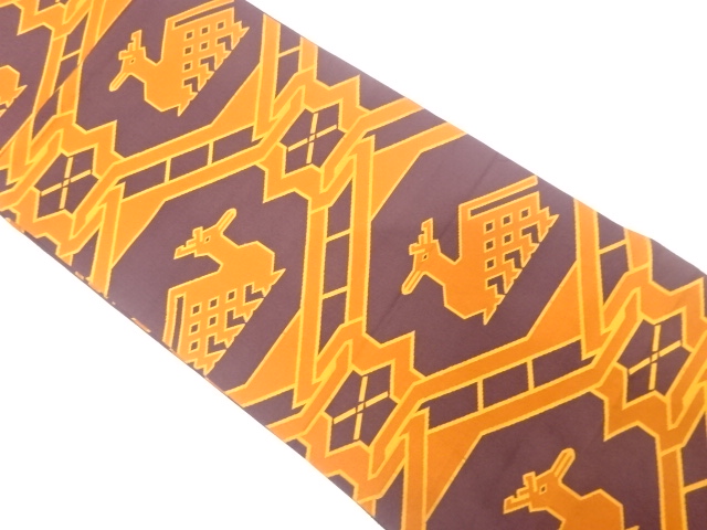 JAPANESE FUKURO OBI / WOVEN ARISUGAWA PATTERN